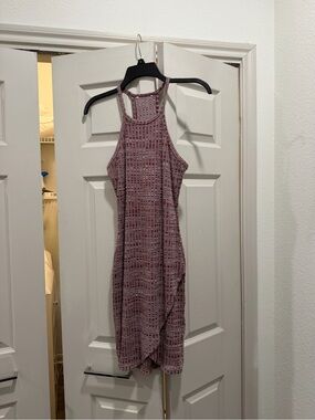 Women's Mauve Knit Halter Dress